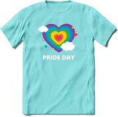 Pride Day | Pride T-Shirt | Grappig LHBTIQ+ / LGBTQ / Gay / Homo / Lesbi Cadeau Shirt | Dames - Heren - Unisex | Tshirt Kleding Kado | - Licht Blauw - XXL