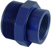 PVC soknippel 2½" buitendraad 1½" binnendraad PN10