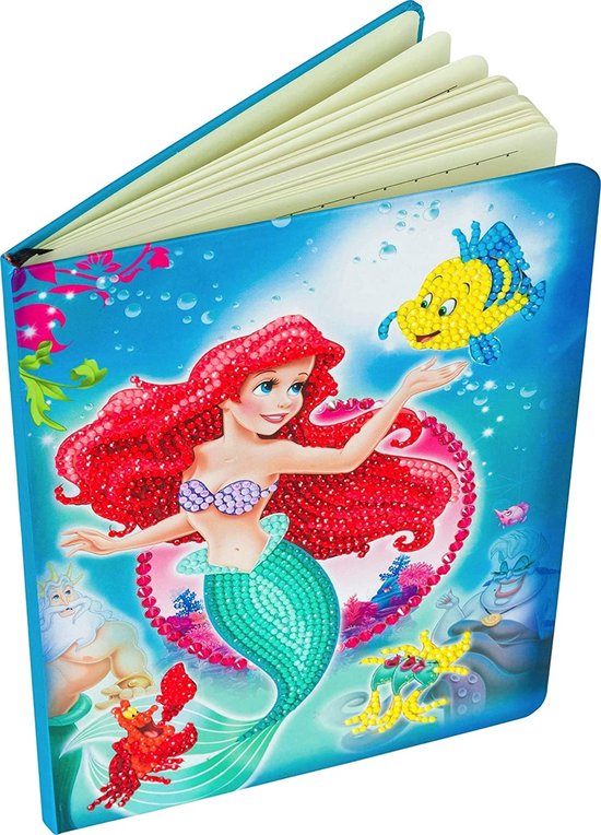 Foto: Crystal art kit notebook schrift disney the little mermaid 26 x 19 cm