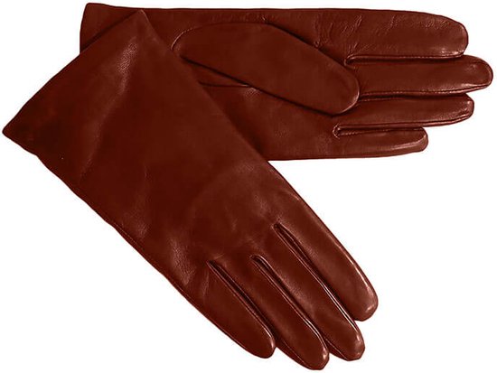 Otto Kessler Dames Glacé Handschoenen Brava Crimson | Maat 7,5