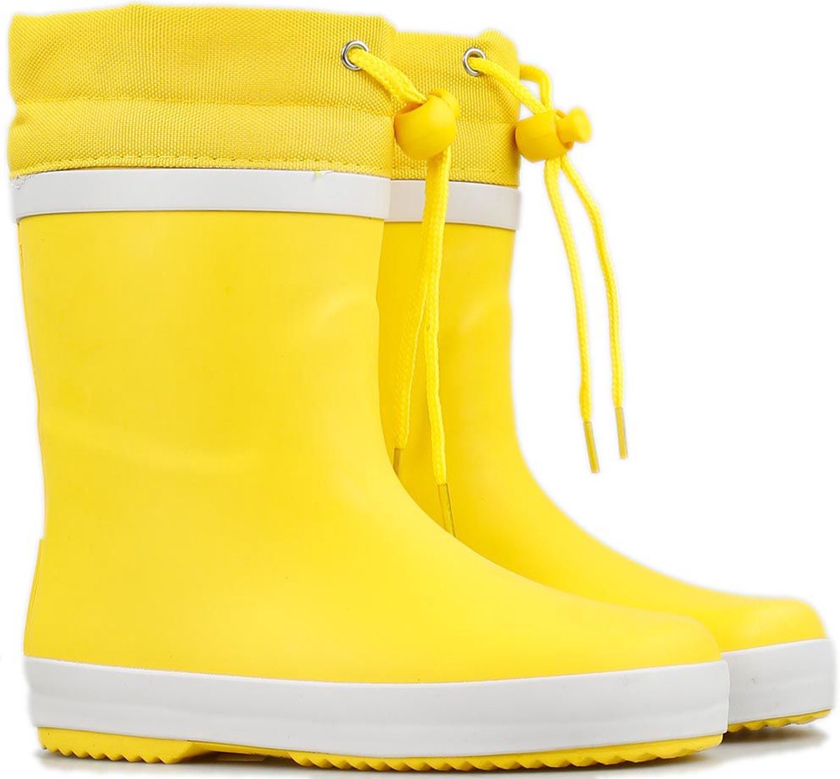 *gevoerd* FashionBootZ regenlaarsjes Blizzard Yellow - Geel-31.5