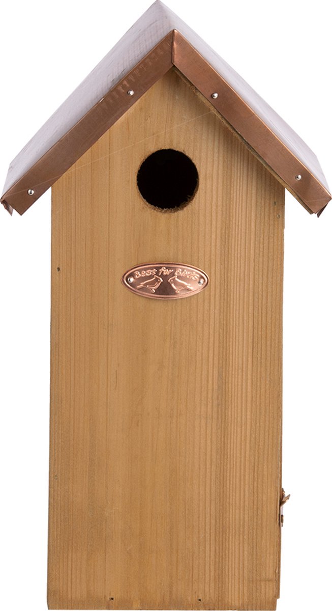 Bol.com Best for Birds Koolmees Vogelhuisje - Hout - 14 x 17 x 30 cm aanbieding