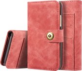 Apple iPhone X Hoesje - Mobigear - Wallet Serie - Kunstlederen Bookcase / 2in1 Case - Rood - Hoesje Geschikt Voor Apple iPhone X