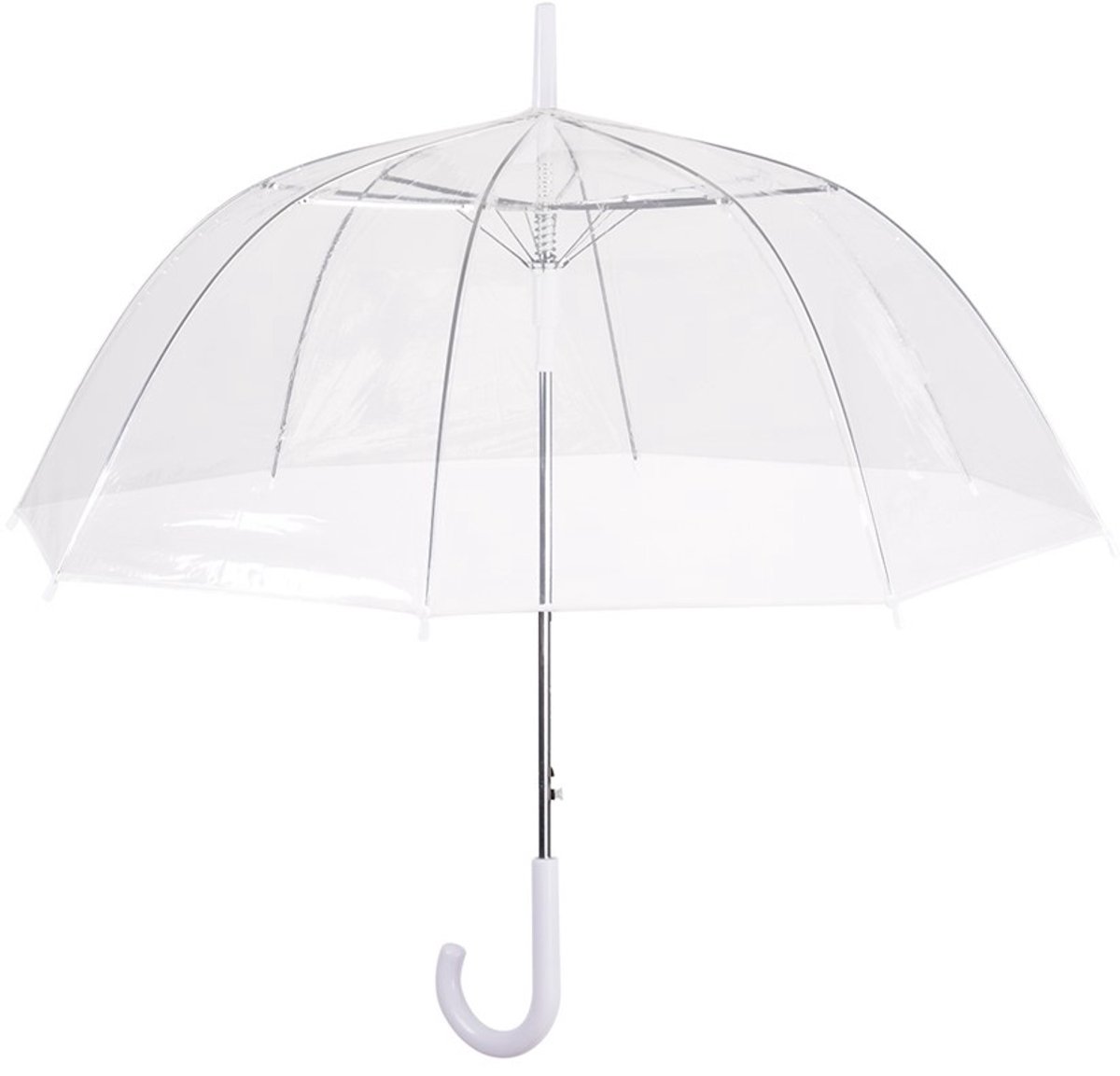 Perletti Paraplu New Basic Dames 99 Cm Polyester Transparant