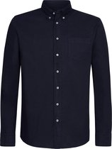 Profuomo - Overhemd Garment Dyed Donkerblauw - XL - Heren - Slim-fit