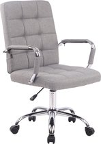 Chaise de bureau Clp Chaise de conférence DELI - Dossier haut - Tissu - Grijs