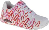 Skechers Uno-Spread The Love 155507-WRPK, Vrouwen, Wit, Sneakers, maat: 39,5