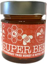 Aardbeiboom honing en koninginnebrij (Royal Jelly) Griekenland 260g Super Bee