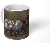 Mok - The horse fair - schilderij van Rosa Bonheur - 350 ML - Beker - Uitdeelcadeautjes