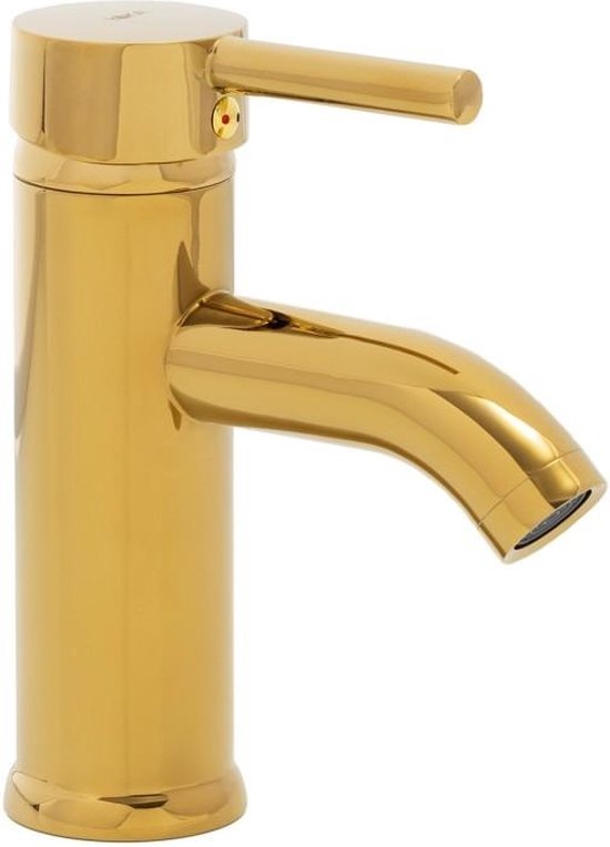 Badkamer wastafel kraan staande gouden kraan bol