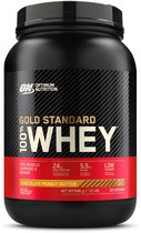Optimum Nutrition Gold Standard 100% Whey Protein - Eiwitpoeder  - Eiwitshake / Proteine Shake -  Chocolade Pindakaas Smaak - 908 gram (30 shakes) - 1 Pot