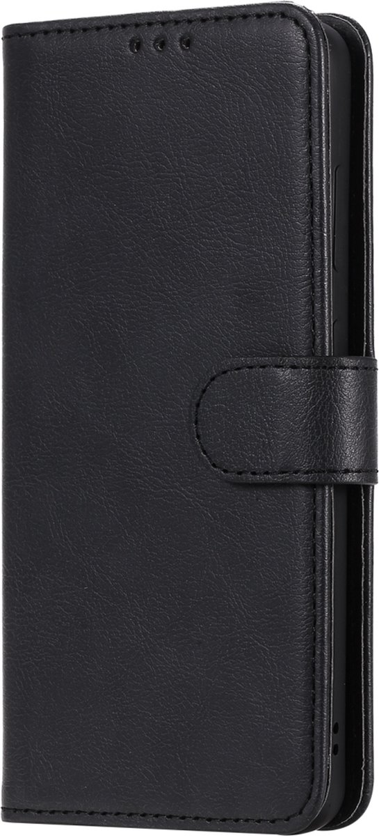 Mobigear Telefoonhoesje geschikt voor Samsung Galaxy S20 Hoesje | Mobigear Premium Bookcase Portemonnee | Pasjeshouder voor 3 Pasjes | Telefoonhoesje voor Pinpas / OV Kaart / Rijbewijs - Zwart