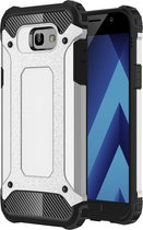 Mobigear Hoesje geschikt voor Samsung Galaxy A5 (2017) Telefoonhoesje Hardcase | Mobigear Outdoor Backcover Shockproof | Schokbestendig Galaxy A5 (2017) Telefoonhoesje | Anti Shock Proof - Zilver