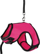 Trixie Knaagdiertuigje 25-32 Cm 1,2 Meter Mesh/nylon Roze/zwart