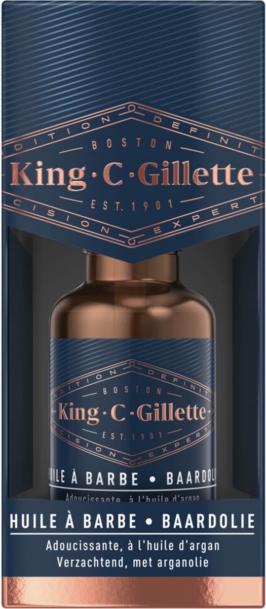 6x King C. Gillette Baardolie 30ml