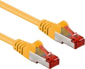 Goobay S/FTP netwerkkabel geel - CAT6 / LSZH - 0,25 meter