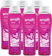 Amalfi Douchegel Love 6 x 750ml - Voordeelverpakking