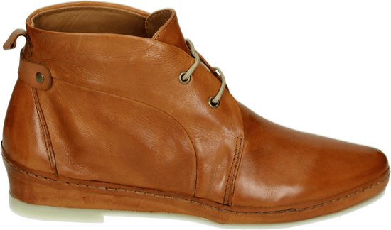 Everybody 19601 - Volwassenen VeterlaarzenHalf-hoge schoenen - Kleur:  Cognac - Maat: 38 | bol.com