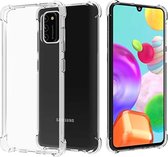 Crystal Backcase Transparant Shockproof Hoesje Samsung Galaxy A41 - Telefoonhoesje - Smartphonehoesje - Zonder Screen Protector