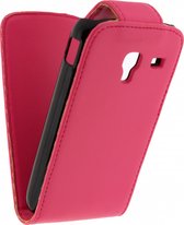Samsung Galaxy Ace 2 Hoesje - Xccess - Serie - Kunstlederen Flipcase - Roze - Hoesje Geschikt Voor Samsung Galaxy Ace 2