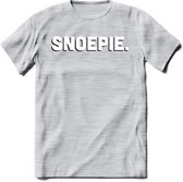 Snoepie - Valentijn T-Shirt | Grappig Valentijnsdag Cadeautje voor Hem en Haar | Dames - Heren - Unisex | Kleding Cadeau | - Licht Grijs - Gemaleerd - 3XL