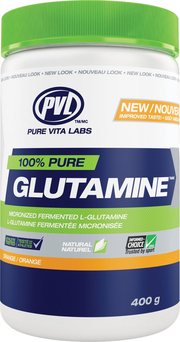 100% Pure Glutamine (400g) Orange