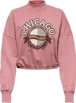 Jacqueline de Yong Trui Jdychris L/s Print Sweat Jrs 15245601 Mesa Rose Dames Maat - L