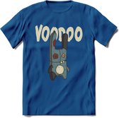 Voodoo pop T-Shirt Grappig | Halloween Kleding Kado Heren / Dames | Animal Skateboard Cadeau shirt - Donker Blauw - 3XL