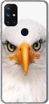 Geschikt voor OnePlus Nord N10 5G hoesje - Jongens - Adelaar - Amerikaanse zeearend - Vogel - Portret - Snavel - Ogen - Siliconen Telefoonhoesje