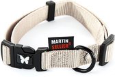 Martin sellier halsband nylon grijs verstelbaar (20 MMX40-55 CM)