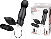 Lux Fetish Buttplug 4,5” Inflatable Vibrating Zwart