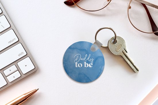Porte-clés - Daddy to be - Papa - Citations - Plastique - Rond