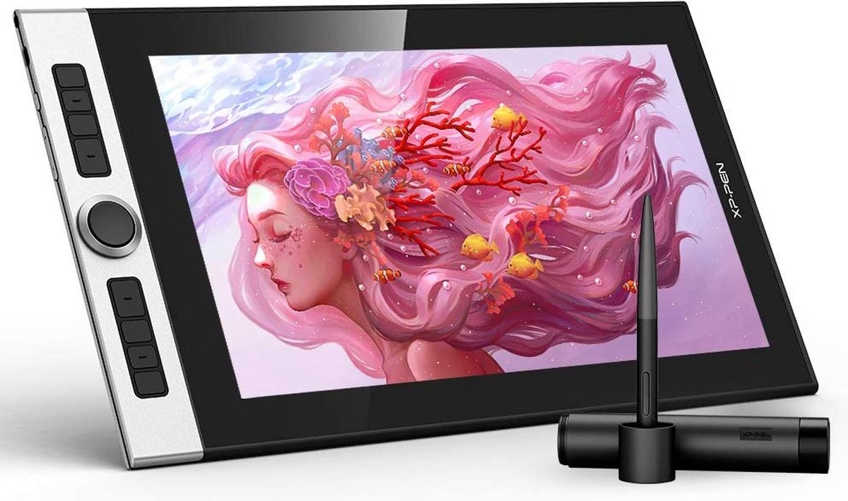 XPpen Innovator 16 grafische tablet met 15,6-inch volledig gelamineerd FHD-scherm 8192 niveaus passieve pen met snelkoppelingen - compatibel met Mac en Windows