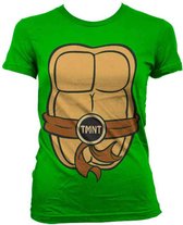 Teenage Mutant Ninja Turtles Dames Tshirt -XL- TMNT Costume Groen