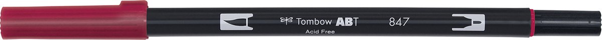Tombow Brush pen - ABT 847 - Dual Brushpen - Crimson - Rood — afbeelding 2