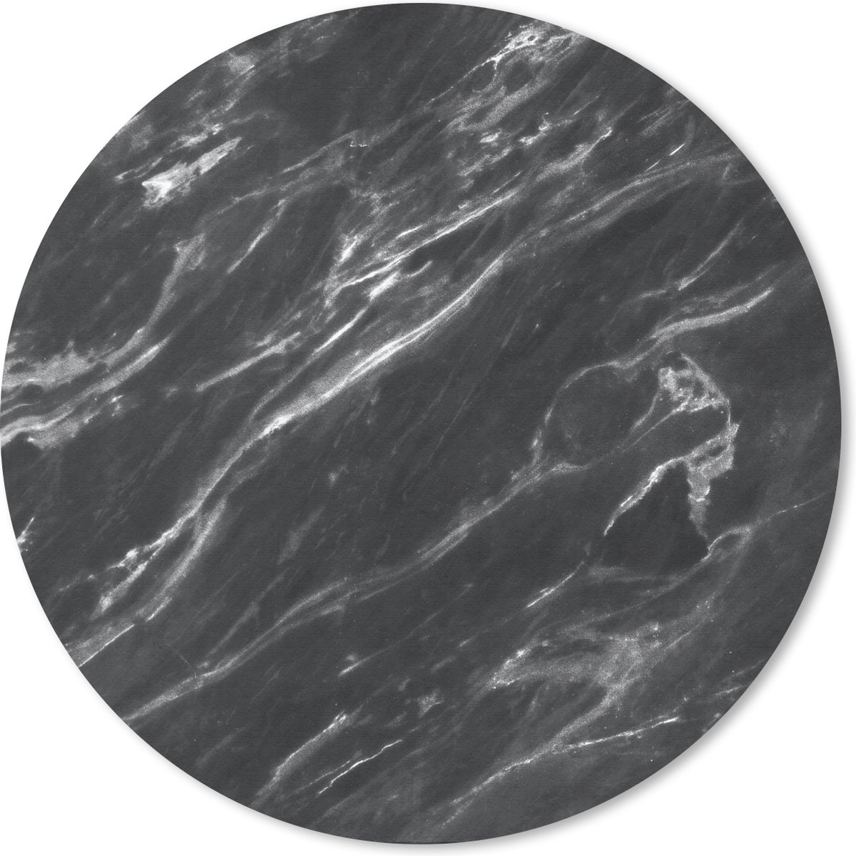 Muismat rond 50x50 cm - Mousepad Marmer - Patroon - Golven - Ronde muismatten