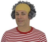 Pruik kale kop - grijs - Abraham/oude man/opa - verkleed thema pruiken