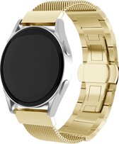 Milanees Smartwatch bandje - Geschikt voor Polar Vantage M stalen Milanese band - goud - Strap-it Horlogeband / Polsband / Armband