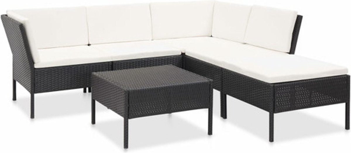Vidaxl Tuinbank Zwart Loungebank