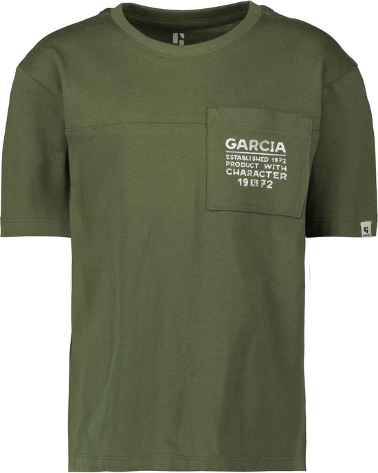 GARCIA Jongens T-shirt Groen - Maat 104/110