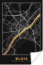 Poster Stadskaart – Blois - Plattegrond – Kaart – Frankrijk - 20x30 cm