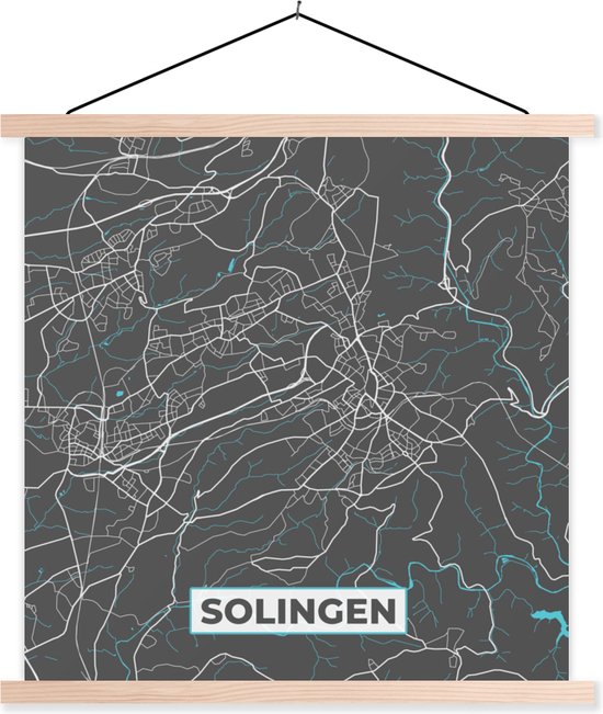 Posterhanger incl. Poster - Schoolplaat - Stadskaart – Solingen ...
