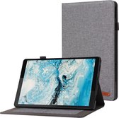 Tablet hoes geschikt voor Lenovo Tab M10 Plus (3e generatie) 10.6 inch - Book Case met Soft TPU houder - Grijs