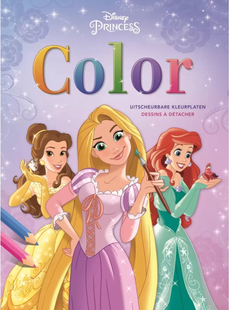 Disney Princess - Kleurboek - Blok met uitscheurbare kleurplaten — afbeelding 3