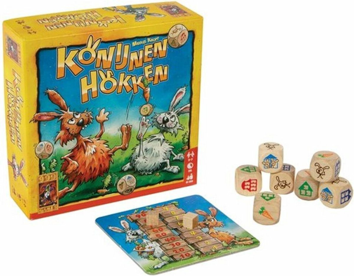 999 Games - Konijnenhokken - Vlot Dobbelspel — afbeelding 9