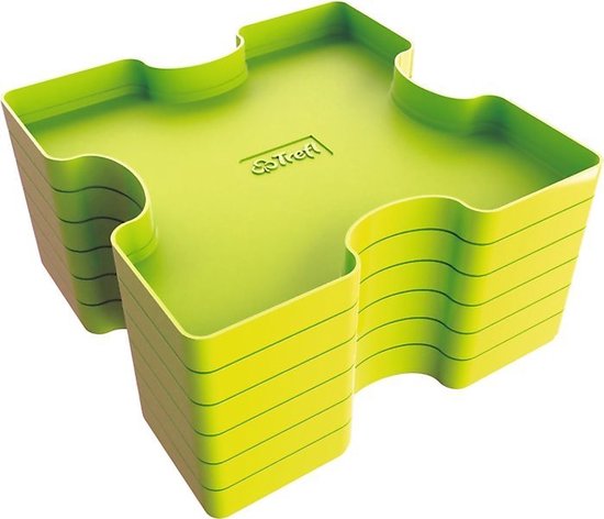 Boîte de puzzle empilable Plateau de tri Plateau de tri en plastique Trieur Puzzle  Boîte de rangement Vert