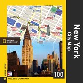 New York city map Mini 100 piece jigsaw puzzle - 0819844014957