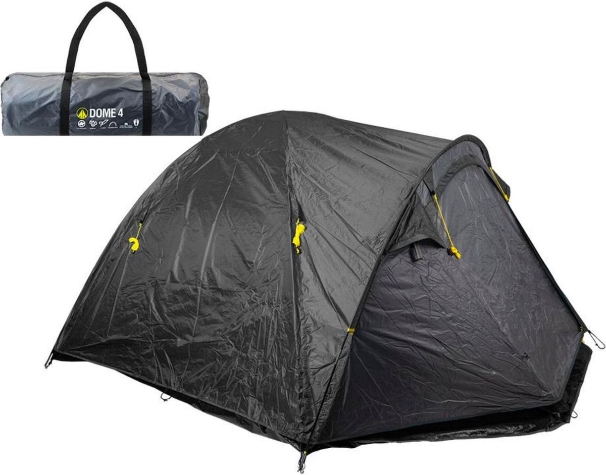 Summit 4 Persoons Double Skin Dome Tent - Slate Grey
