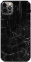 Coque iPhone 12 Pro Max - Marbre - Motifs - Zwart - Siliconen