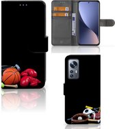 GSM Hoesje Xiaomi 12 | 12X Bookcover Ontwerpen Voetbal, Tennis, Boxing… Sports